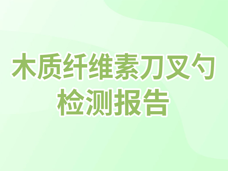 木质纤维素刀叉勺 FTIR傅里叶变换红外光谱 检测报告